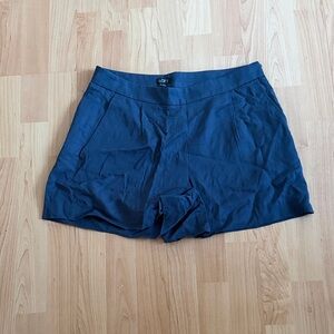 LOFT High Waist Navy Shorts